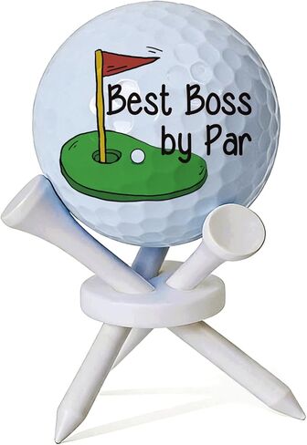 Boss Birthday Gifts for Men, Funny Gift for Boss Lady Manager Supervisor Leader Female Male, Retirement Thanksgiving Best Bosses Day Gifts, Golfball Tabletop Display Stand Gifts in Saudi Arabia