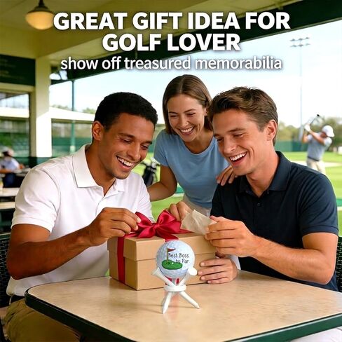 Boss Birthday Gifts for Men, Funny Gift for Boss Lady Manager Supervisor Leader Female Male, Retirement Thanksgiving Best Bosses Day Gifts, Golfball Tabletop Display Stand Gifts in Saudi Arabia