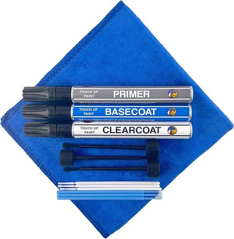 طلاء American Touch Up متوافق تمامًا مع Subaru Majestic Blue Metallic 039, 39 - فرشاة قلم الطلاء، برايمر/طبقة أساسية/طبقة شفافة in Kuwait