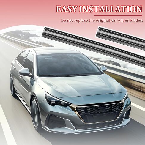 4PCS Car Windshield Wiper Blade Refills, 28 Inch Rubber Adjustable Vehicle Front & Rear Window Frameless Insert Wiper Strip, Waterproof Boneless Auto Windscreen Wiping Strip, Universal Fit in Saudi Arabia