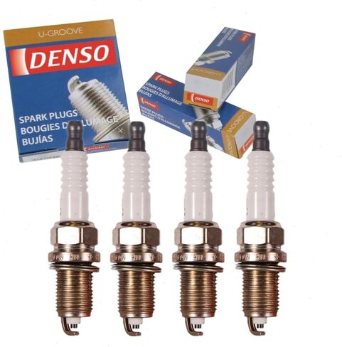 4 pc DENSO Standard U-Groove Spark Plugs compatible with Toyota Matrix 1.8L L4 2003-2008 in Kuwait