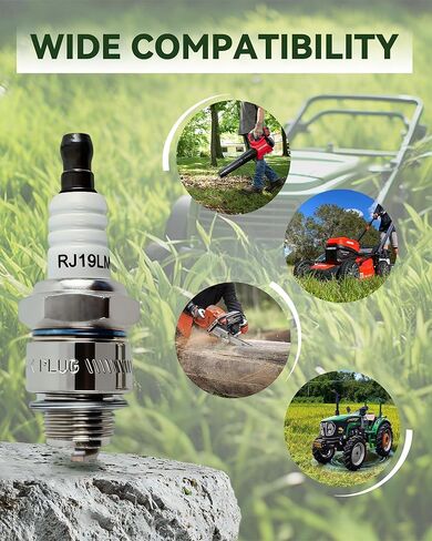 E-SHIN RJ19LM شمعات الإشعال لبوش WR11E0 Champion J19LM NGK B2LM MTD 759-3338 Briggs&S 796112 796112S 802592 5095K 4 عبوات in Kuwait