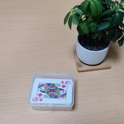 4 PCS Game Card Storage Box Compatible with UNO Cards,Playing Card Case, Card Holders,Plastic Clear Card Case (NO Cards) in Saudi Arabia
