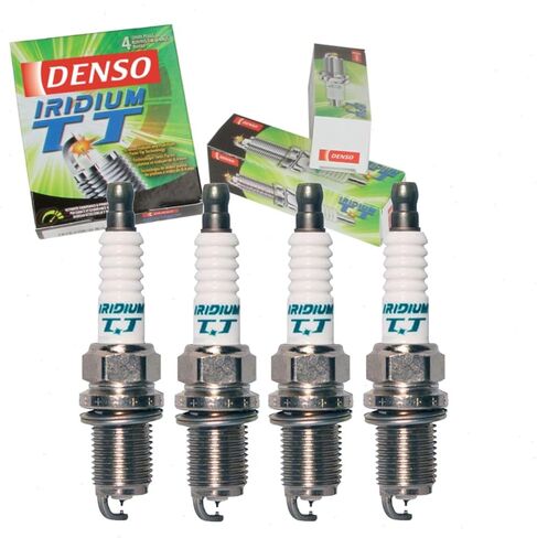 4 pc DENSO Iridium TT Spark Plugs compatible with Toyota Tacoma 2.4L 2.7L L4 1995-2004 in Kuwait