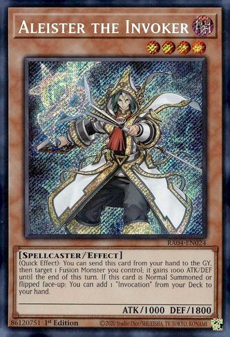 Aleister The Invoker (Alternate Art) (Secret Rare) - RA04-EN024 - Secret Rare - 1st Edition in Kuwait