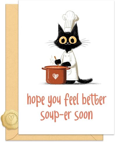 Funny Get Well Card for Man Woman, Feel Better Cards for Friend, You're One Tough Cookie, with Envelope Sticker in Saudi Arabia