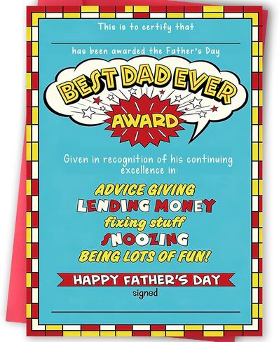 BENNLOOS Happy Father's Day Card for Son-In-Saw, Fathers Day Card Gift from Parents-In-Law, Ideal for Fathers Day Gift and Family Celebrations in Saudi Arabia