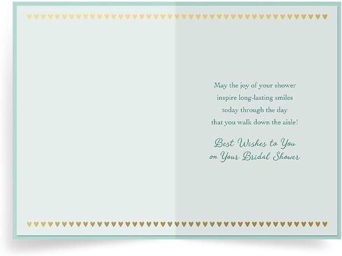 Designer Greetings Premier Collection Bridal Shower Card, Wedding Dress (Includes White Envelope) – Perfect for the Bride-To-Be and Wedding Celebrations in Saudi Arabia