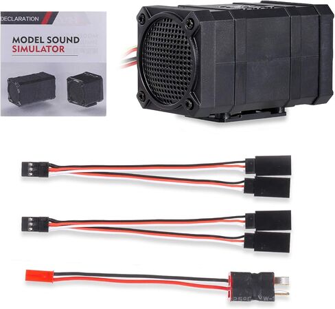 HUIOP Engine Sound Simulator for rc Cars, RC Car Engine Sound Simulator Dual Channel 5 Styles Sound Mode Compatible with RC Hsp Redcat Axial Scx10 D90 Hpi Sports Car Truck On Road in Saudi Arabia