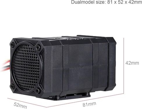 HUIOP Engine Sound Simulator for rc Cars, RC Car Engine Sound Simulator Dual Channel 5 Styles Sound Mode Compatible with RC Hsp Redcat Axial Scx10 D90 Hpi Sports Car Truck On Road in Saudi Arabia