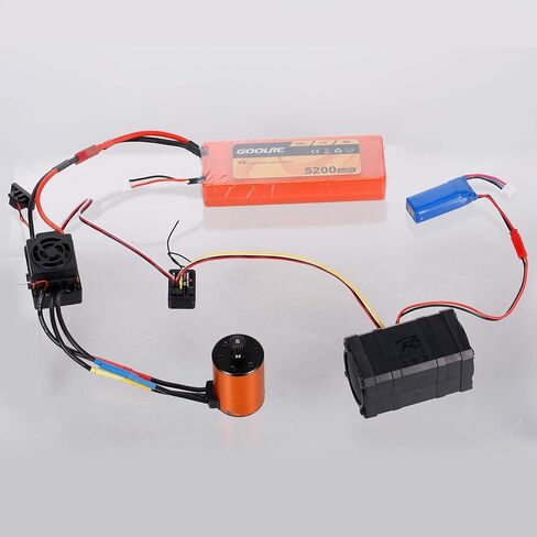 HUIOP Engine Sound Simulator for rc Cars, RC Car Engine Sound Simulator Dual Channel 5 Styles Sound Mode Compatible with RC Hsp Redcat Axial Scx10 D90 Hpi Sports Car Truck On Road in Saudi Arabia