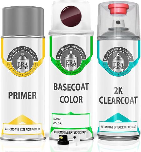 ERA Paints - BGD - Black Berry Pearl for KIA MOTORS Exact OEM Color Match Automotive Touch Up Paint for Cars - Scratch & Chip Repair for Metal & Plastic - Essential Kit - Made in USA in Kuwait
