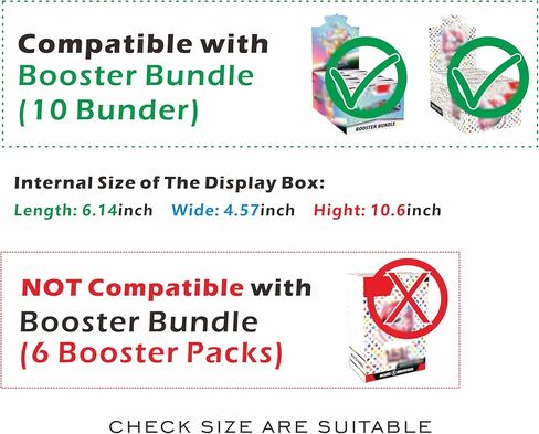 1PC Acrylic Magnetic Case for Booster Bundle(10Bundle) Clear Acrylic Display Case with Magnets Lid in Saudi Arabia