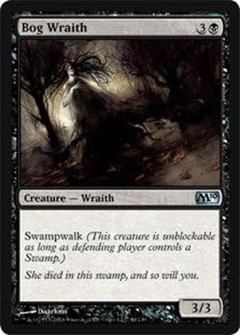 Magic The Gathering - Bog Wraith - Magic 2010 - Foil in Kuwait