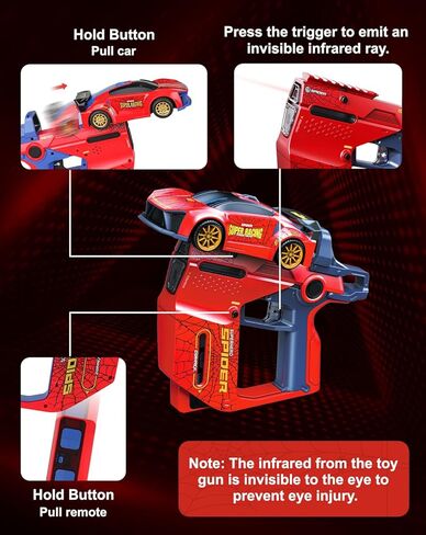 Spider RC Battle Car Set – Chase & Shoot Game with Infrared Blaster, 2 Player Interactive Remote Control Toy, Rechargeable Vehicle Gift for Boys Ages 3-12 in Kuwait