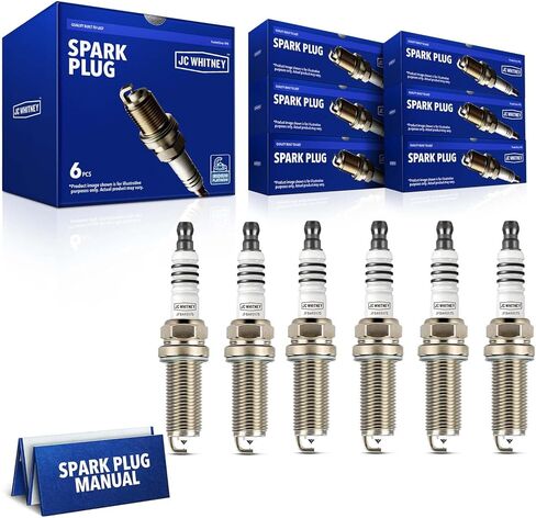 JC Whitney JFBAJCWSP00128 6pcs Iridium Spark Plugs - Compatible with Ram 1500 13-19, Honda Accord 08-17, Jeep Grand Cherokee 11-18, Wrangler 12-18, Cherokee 14-20 - Cyl.6 in Saudi Arabia