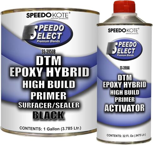 Speedokote DTM Epoxy Hybrid Hi-build Primer Surfacer Sealer BLACK Gallon Kit, SS-3950B/3950A in Saudi Arabia