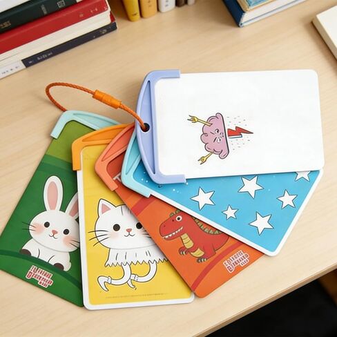 10PCS Reusable Card Holders for Yoto with 6 Ring, Card Ring Storage Case for Kids, Player Accessories Convenient to Carry When Traveling Efficient Storage ﻿ in Saudi Arabia