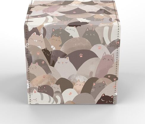 (Pastel Cats) 100+ Card Custom Art TCG/MTG Commander Deck Box With Storage in Saudi Arabia