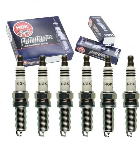 6 pc NGK Iridium IX Spark Plugs compatible with Dodge Grand Caravan 3.6L V6 2011-2017 in Kuwait