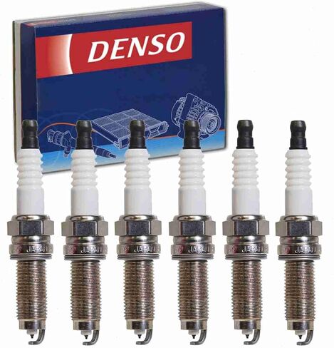 6 pc DENSO Iridium Long Life Spark Plugs compatible with Acura TL 3.5L 3.7L V6 2009-2014 in Kuwait