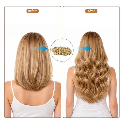 800pcs 5mm Hair Extensions Beads, Silicone Lined Beads, Multi-Color microlink beads for I-Tip, Weft Sew-In & Hair Tinsel, Microlink Hair Extension Tools in Saudi Arabia