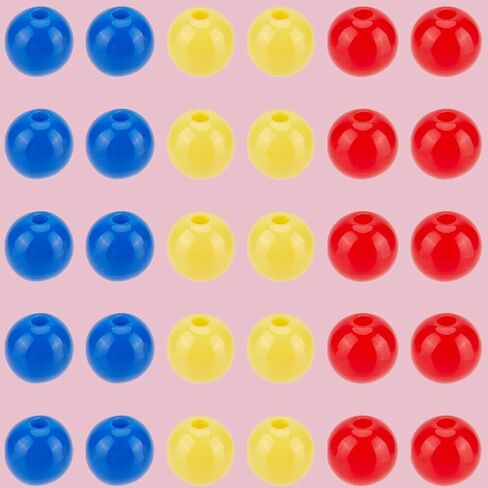 1 Box 1500PCS 6MM Candy Color Round Acrylic Beads with Holes Opaque Easter Red Blue Yellow Spacer Small Smooth Loose Bead Bulk for Jewelry Making Christmas Bracelets DIY Craft Supplies in Saudi Arabia