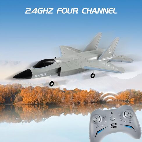 طائرة J35 بدون فرشاة ذات 4 قنوات RC، نموذج طائرة كهربائية مع مفتاح وضع ثلاثي الأبعاد/6G، مادة مقاومة للصدمات EPP، تثبيت جيروسكوبي 6 محاور، مسافة طيران 200 متر، زمن طيران 8-10 دقائق in Kuwait