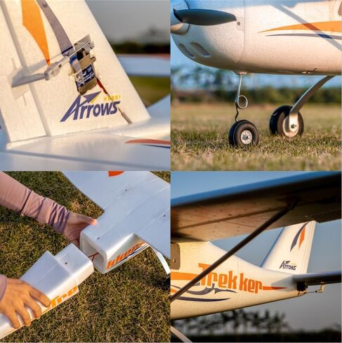 FAIR RC Arrows Rc Plane for Adults for Beginner Propeller Rc Airplanes 1200mm Trekker Hobby RC Plane PNP (No Battery,Charger, Radio) in Kuwait