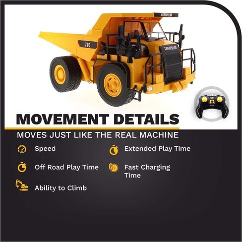 Diecast Masters Caterpillar Remote Control Replica – 1:24 Scale Radio Control Cat 770 Mining Truck | Model 25006 in Kuwait
