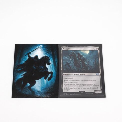 MTG Sleeves by Arcanum Industries, 103 Matte Card Sleeves for Magic The Gathering & TCG - Premium Shuffle Feel & Borderless Art with Black Interior (Wraith Rider) in Saudi Arabia