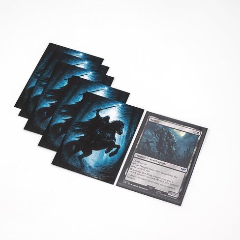 MTG Sleeves by Arcanum Industries, 103 Matte Card Sleeves for Magic The Gathering & TCG - Premium Shuffle Feel & Borderless Art with Black Interior (Wraith Rider) in Saudi Arabia