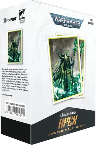 أكمام حماية للسطح من Warhammer 40,000 Necrons 105ct APEX من Ultra PRO in Kuwait