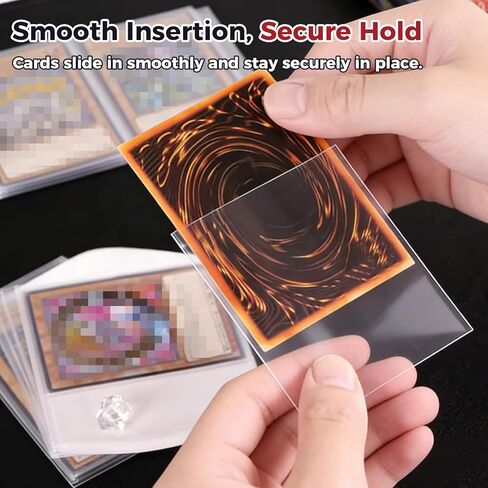 أكمام بطاقات شفافة DeELF 2000ct مناسبة تمامًا لبطاقات ألعاب Yu-Gi-Oh، أكمام مناسبة تمامًا مقاس 59 مم × 87 مم in Kuwait
