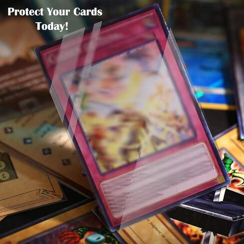 أكمام بطاقات شفافة DeELF 2000ct مناسبة تمامًا لبطاقات ألعاب Yu-Gi-Oh، أكمام مناسبة تمامًا مقاس 59 مم × 87 مم in Kuwait
