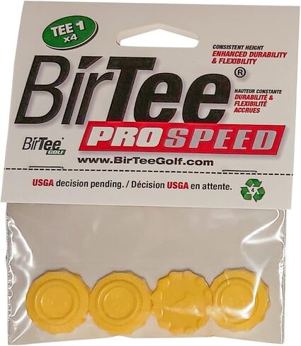 Pro Golf Tees - Size #1 (1/4") Individual Size Pack - 4 Tees Per Pack. Winter/Mat/Simulator Tees (Black) in Kuwait