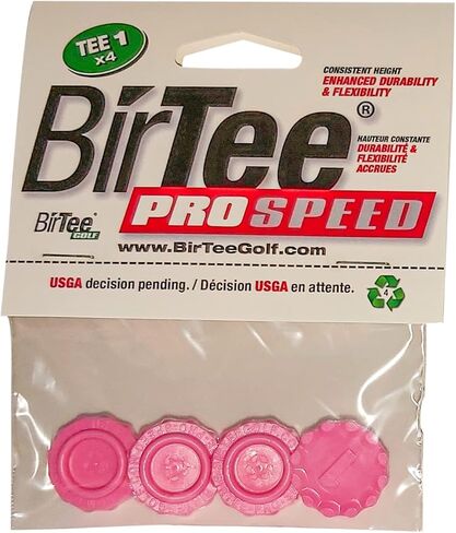 Pro Golf Tees - Size #1 (1/4") Individual Size Pack - 4 Tees Per Pack. Winter/Mat/Simulator Tees (Black) in Kuwait