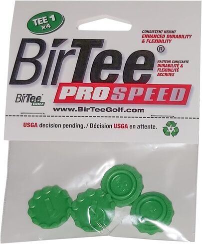 Pro Golf Tees - Size #1 (1/4") Individual Size Pack - 4 Tees Per Pack. Winter/Mat/Simulator Tees (Black) in Kuwait