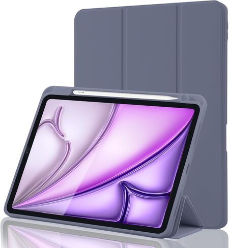 Case for iPad Air 11 Inch M4 2026 8th Gen/M3 2025/M2 2024, iPad Air 5th/4th Gen 10.9 Inch 2022/2020 Slim Stand Cover with Pencil Holder, Supports Apple Pencil Charging, Auto Wake/Sleep (Sky Blue) in Saudi Arabia