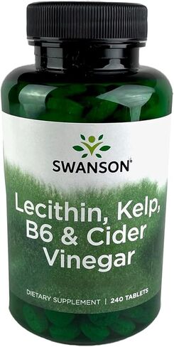 Swanson Lecithin Kelp B-6 & Cider Vinegar 240 Tabs in Kuwait
