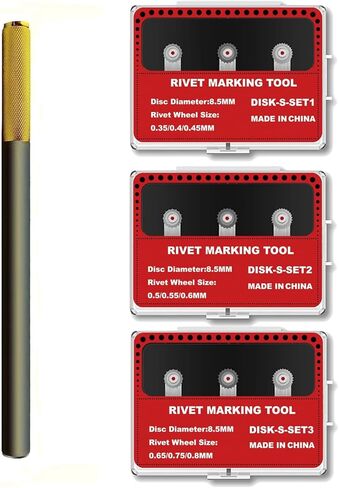3 Set Model Rivet Maker Tool with Handle for Model Hobby Craft Building Accessories Tool(Set S123) in Kuwait
