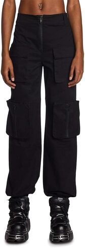 Dolls Kill Get Real Cargo Pants by Poster GRL – High-Waisted Relaxed Fit Utility Pants in Saudi Arabia