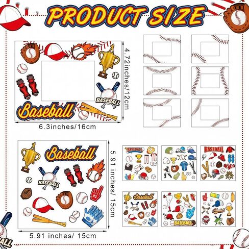 30 Sets Baseball Picture Frame Craft Kit Sport Themed Photo Frame DIY Paper Craft with Stickers for Classroom Fun Home Activities Athletes Coaches Teams Gifts in Saudi Arabia