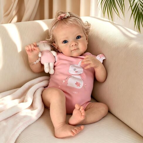 iCradle Reborn Baby Dolls 18Inch Realistic Baby Doll Slilince Dolls Toy Gifts for Kids Age 3+ in Saudi Arabia