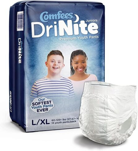Disposable Unisex Youth Juniors Absorbent Pull On Underwear with Tear Away Seams, Small/Medium, Heavy Absorbency, 17 per Bag in Kuwait