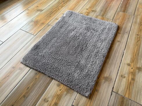 KEMA Soft 100% Cotton Halloween Pumpkin-Style Regular Use Rectangular Spa Mat Rug Plush Water Absorbent, Decorative Border - for Bathroom Vanity, Bathtub/Shower - Machine Washable - 1 Pack in Saudi Arabia
