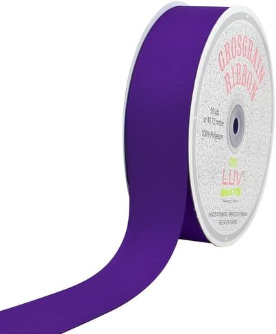 Creative Ideas Solid Grosgrain Ribbon, 1-1/2-Inch by 50-Yard, Purple in Saudi Arabia