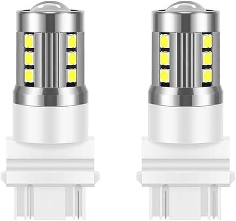 Mandark 3157 T25 LED Car Turn Signal Bulbs, 2PCS Super Bright Automotive Front Rear Blinker Light, Brighter Vehicle Marker Parking Lighting Accessories, Universal for SUV Sedan Truck (Yellow) in Kuwait
