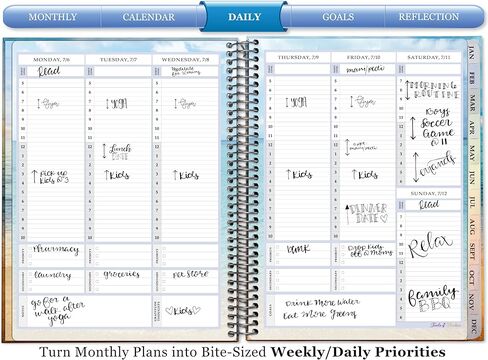 Tools4Wisdom Planner 2025-2026 - April 2025-2026 Calendar - 15 Months - 8.5x11 Inch Hardcover - Daily Weekly and Monthly - A5J6 - Small Steps in Saudi Arabia