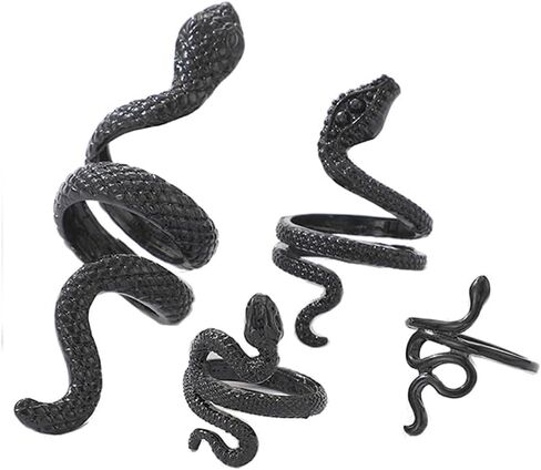 Snake Ring Set Personalized Punk Animal Hypoallergenic Fashion Snake Ring Jewelry Set for Women in Saudi Arabia
